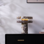 Halo Marble Table Lamp – Sculptural LED Accent Light in Natural Stone