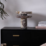 Halo Marble Table Lamp – Sculptural LED Accent Light in Natural Stone