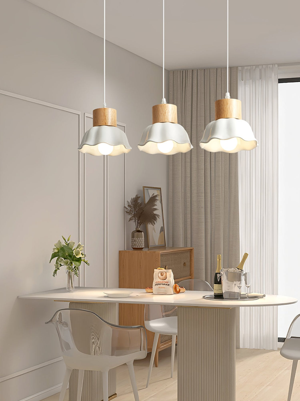 Alton Wood Art Pendant Lamp