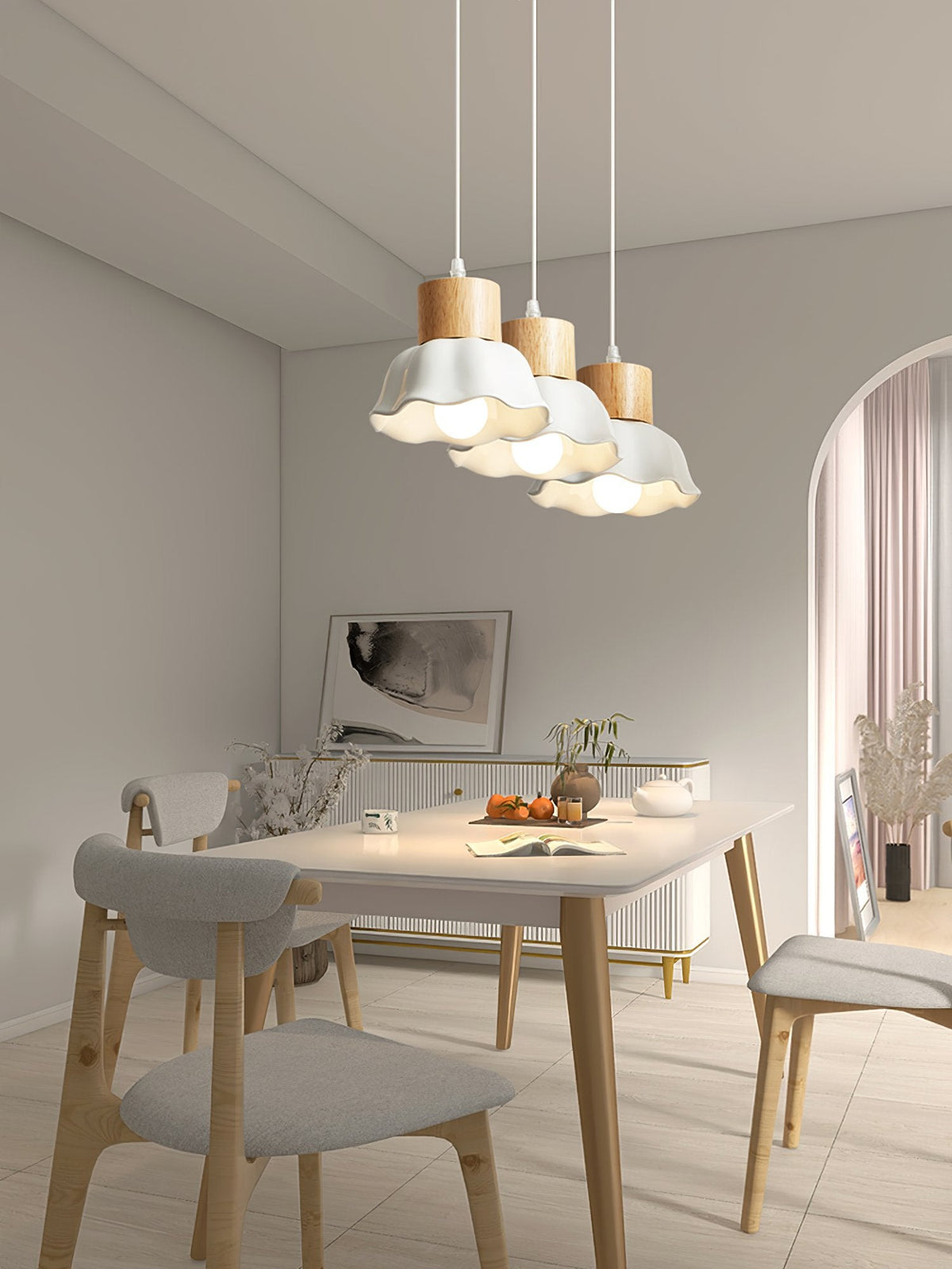 Alton Wood Art Pendant Lamp