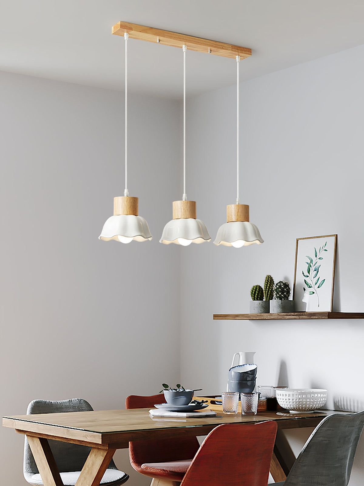 Alton Wood Art Pendant Lamp
