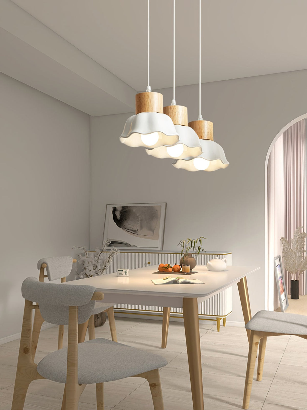 Alton Wood Art Pendant Lamp