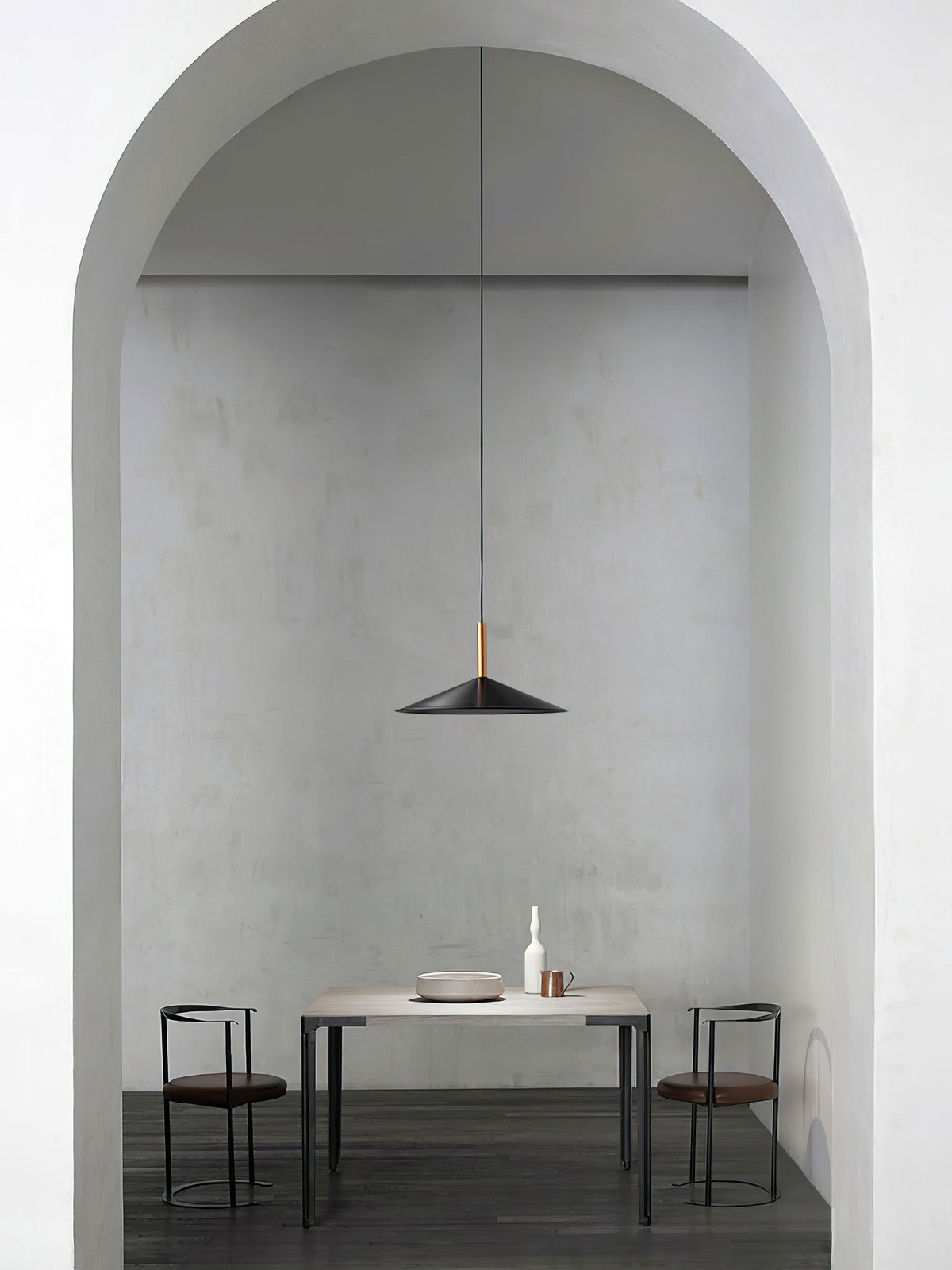 Altura Cone LED Pendant Light in Black and Gold for Modern Interiors