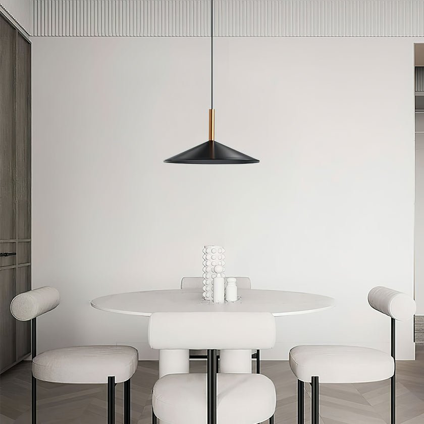 Altura Cone LED Pendant Light in Black and Gold for Modern Interiors