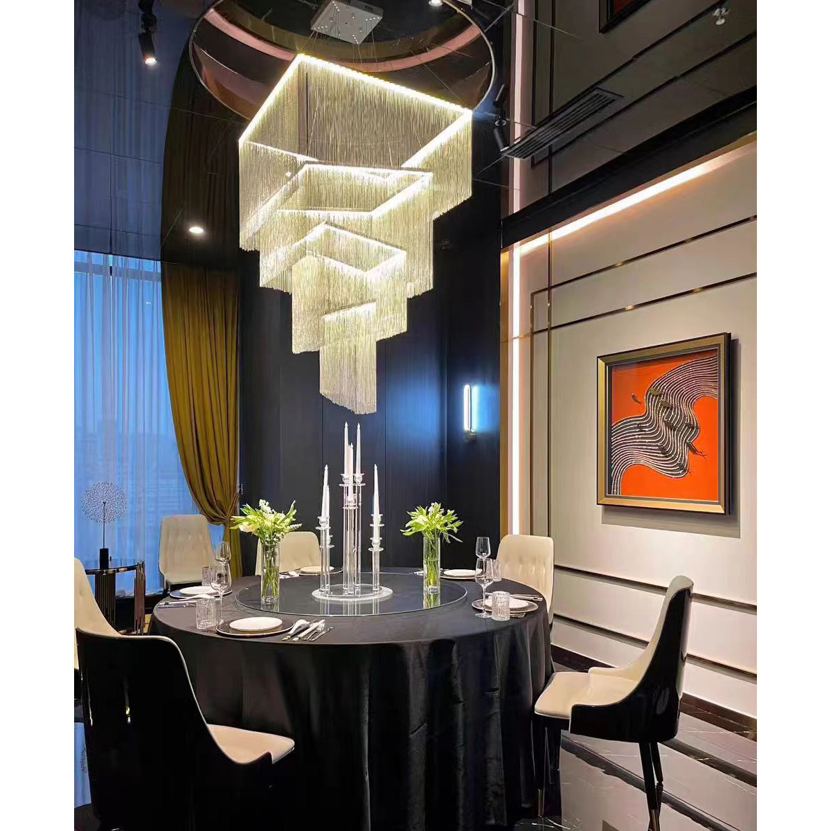 aluminum-chain-tassel-chandelier