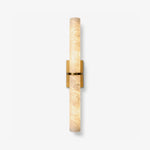 Aluna Alabaster Bar Wall Sconce in Brushed Brass