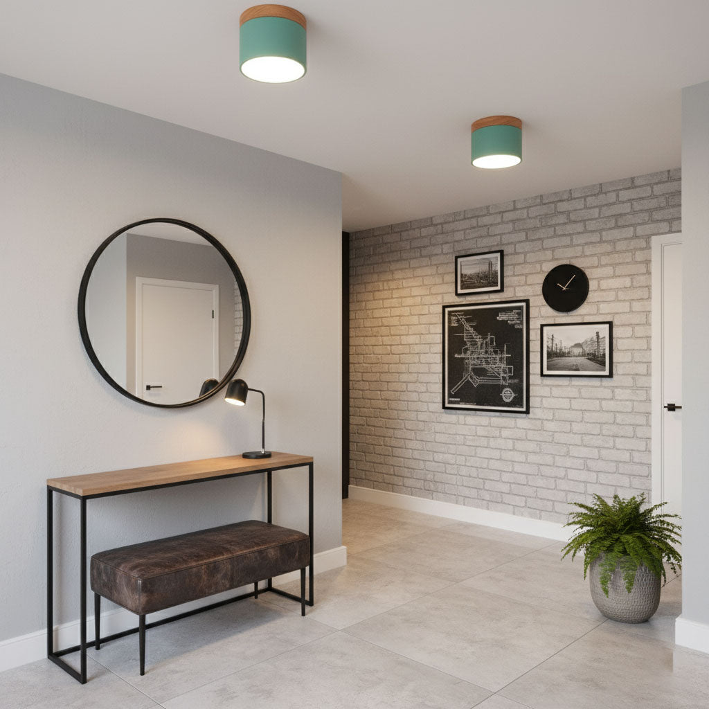 Alva Wooden Surface Downlight – Scandinavian Minimalist Ceiling Lamp
