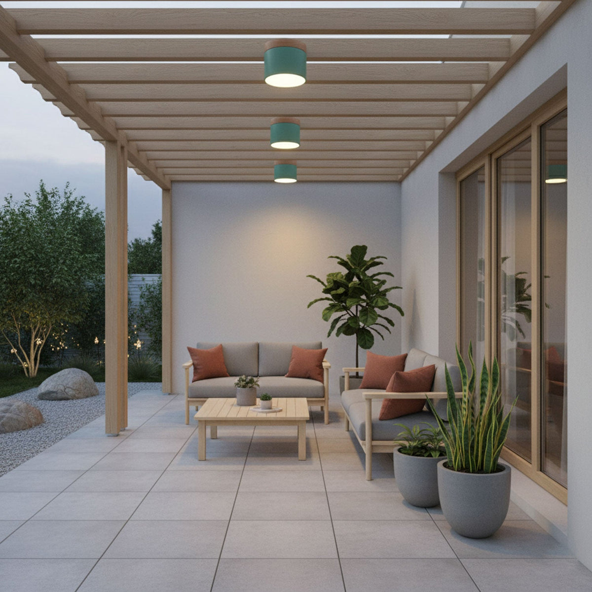 Alva Wooden Surface Downlight – Scandinavian Minimalist Ceiling Lamp