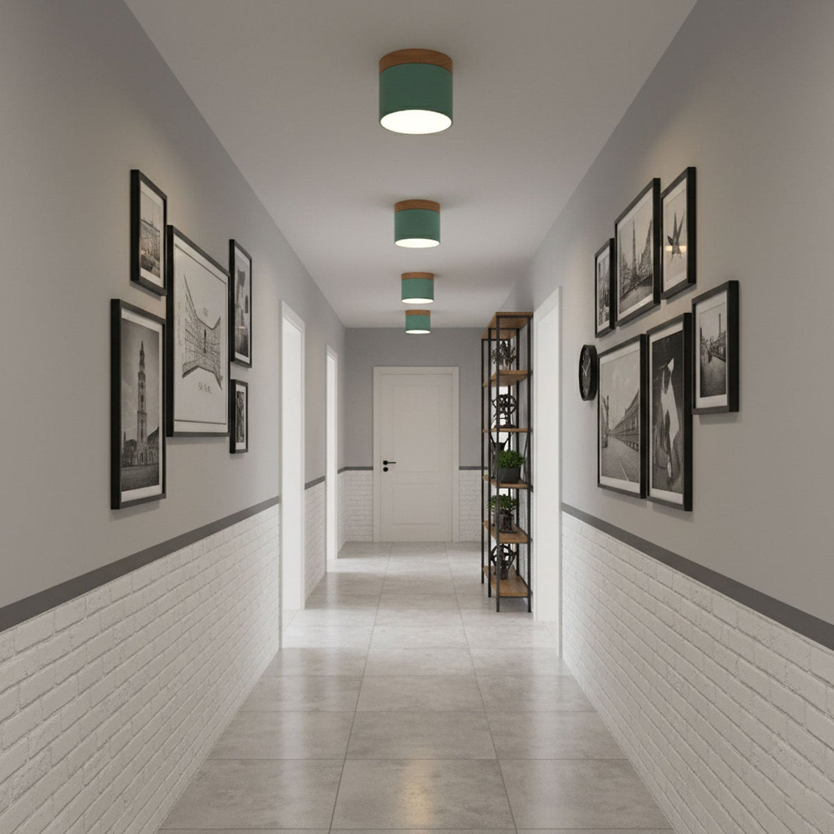 Alva Wooden Surface Downlight – Scandinavian Minimalist Ceiling Lamp