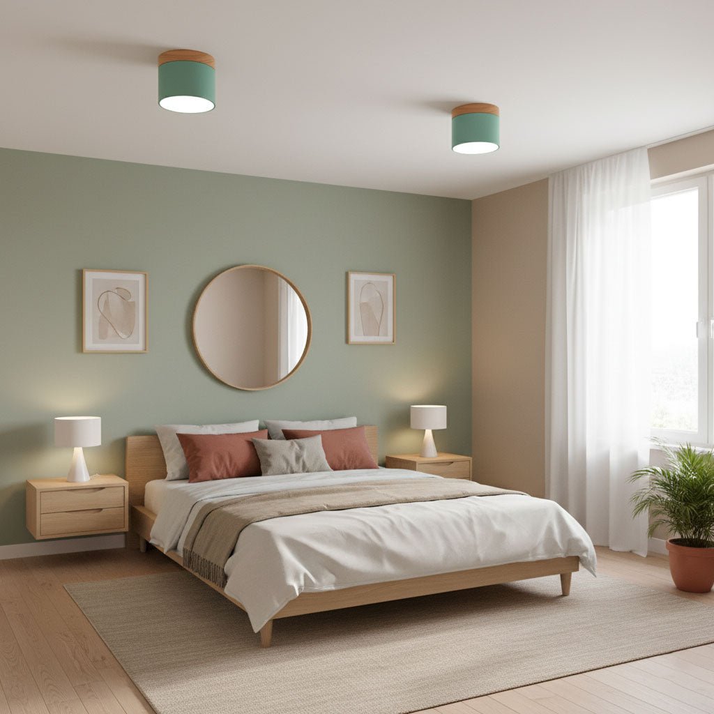 Alva Wooden Surface Downlight – Scandinavian Minimalist Ceiling Lamp