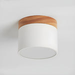 Alva Wooden Surface Downlight – Scandinavian Minimalist Ceiling Lamp