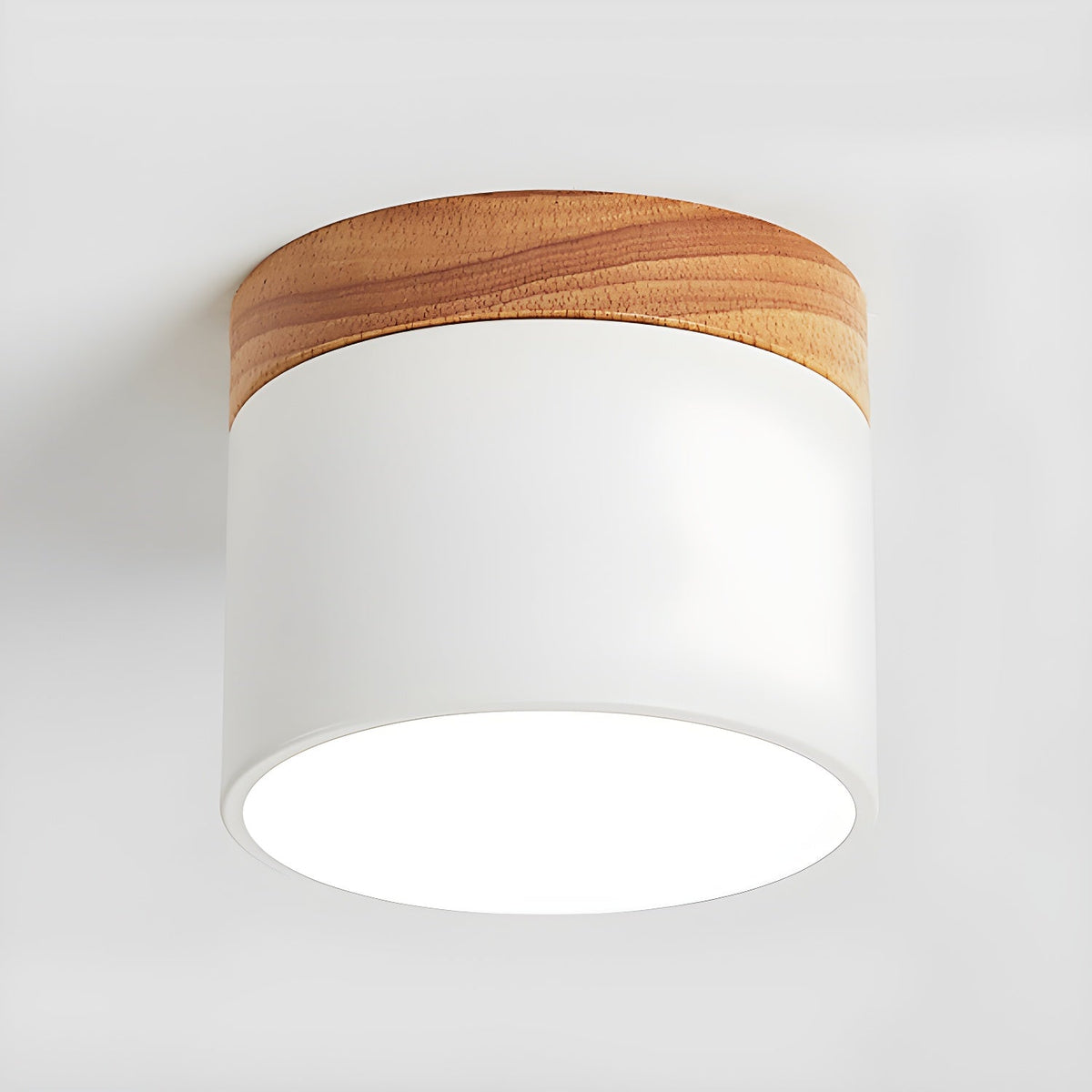 Alva Wooden Surface Downlight – Scandinavian Minimalist Ceiling Lamp