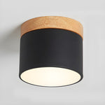 Alva Wooden Surface Downlight – Scandinavian Minimalist Ceiling Lamp