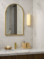 Alvia Alabaster Wall Sconce — Natural Stone LED Wall Light