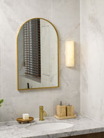 Alvia Alabaster Wall Sconce — Natural Stone LED Wall Light