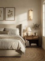 Alvia Alabaster Wall Sconce — Natural Stone LED Wall Light