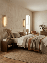 Alvia Alabaster Wall Sconce — Natural Stone LED Wall Light