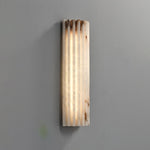 Alvia Alabaster Wall Sconce — Natural Stone LED Wall Light