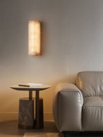 Alvia Alabaster Wall Sconce — Natural Stone LED Wall Light