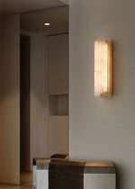 Alvia Alabaster Wall Sconce — Natural Stone LED Wall Light