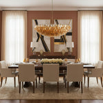 Amber Sorrento Multi-Tier Glass Chandelier, 59-Inch Wide Statement Lighting