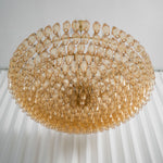 Amber Sorrento Multi-Tier Glass Chandelier, 59-Inch Wide Statement Lighting