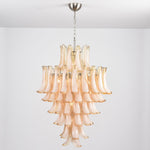 Amber Cloud Glass Petal Chandelier – Modern Designer Hanging Light
