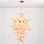 Amber Cloud Glass Petal Chandelier – Modern Designer Hanging Light