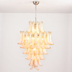 Amber Cloud Glass Petal Chandelier – Modern Designer Hanging Light
