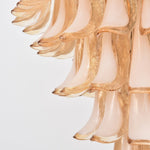 Amber Cloud Glass Petal Chandelier – Modern Designer Hanging Light