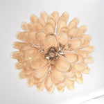 Amber Cloud Glass Petal Chandelier – Modern Designer Hanging Light