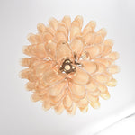 Amber Cloud Glass Petal Chandelier – Modern Designer Hanging Light