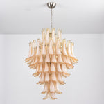 Amber Cloud Glass Petal Chandelier – Modern Designer Hanging Light