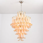 Amber Cloud Glass Petal Chandelier – Modern Designer Hanging Light