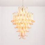 Amber Cloud Glass Petal Chandelier – Modern Designer Hanging Light