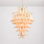 Amber Cloud Glass Petal Chandelier – Modern Designer Hanging Light