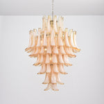 Amber Cloud Glass Petal Chandelier – Modern Designer Hanging Light