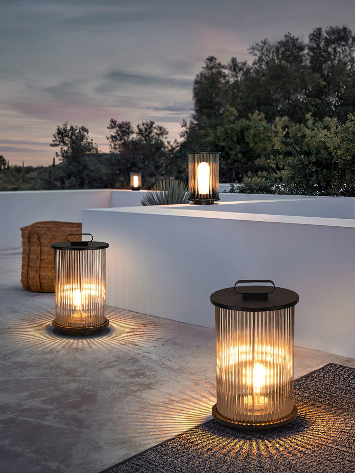 Ambient Line Lantern Garden Light – Stainless Steel Outdoor Post Lamp