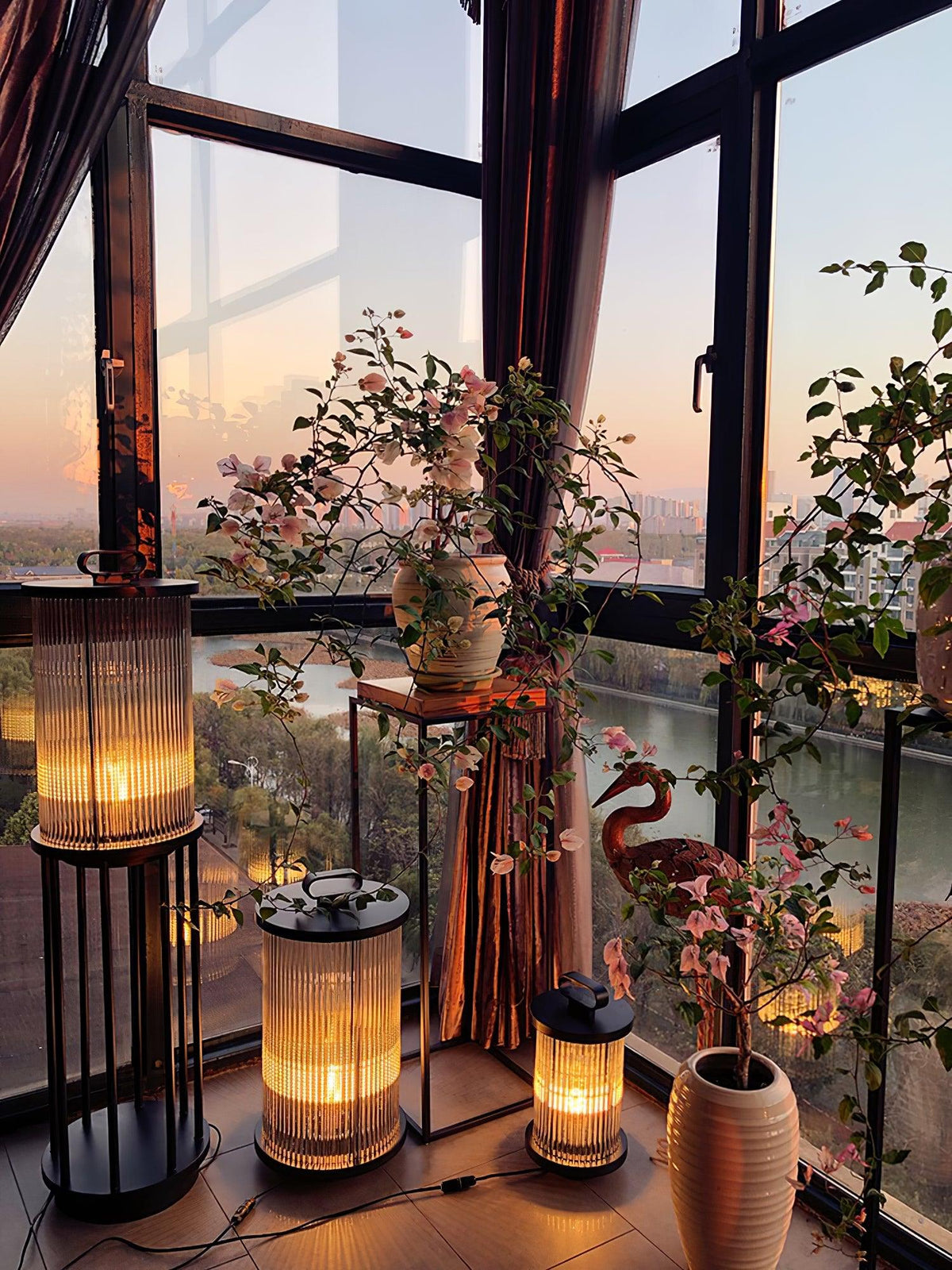 Ambient Line Lantern Garden Light – Stainless Steel Outdoor Post Lamp