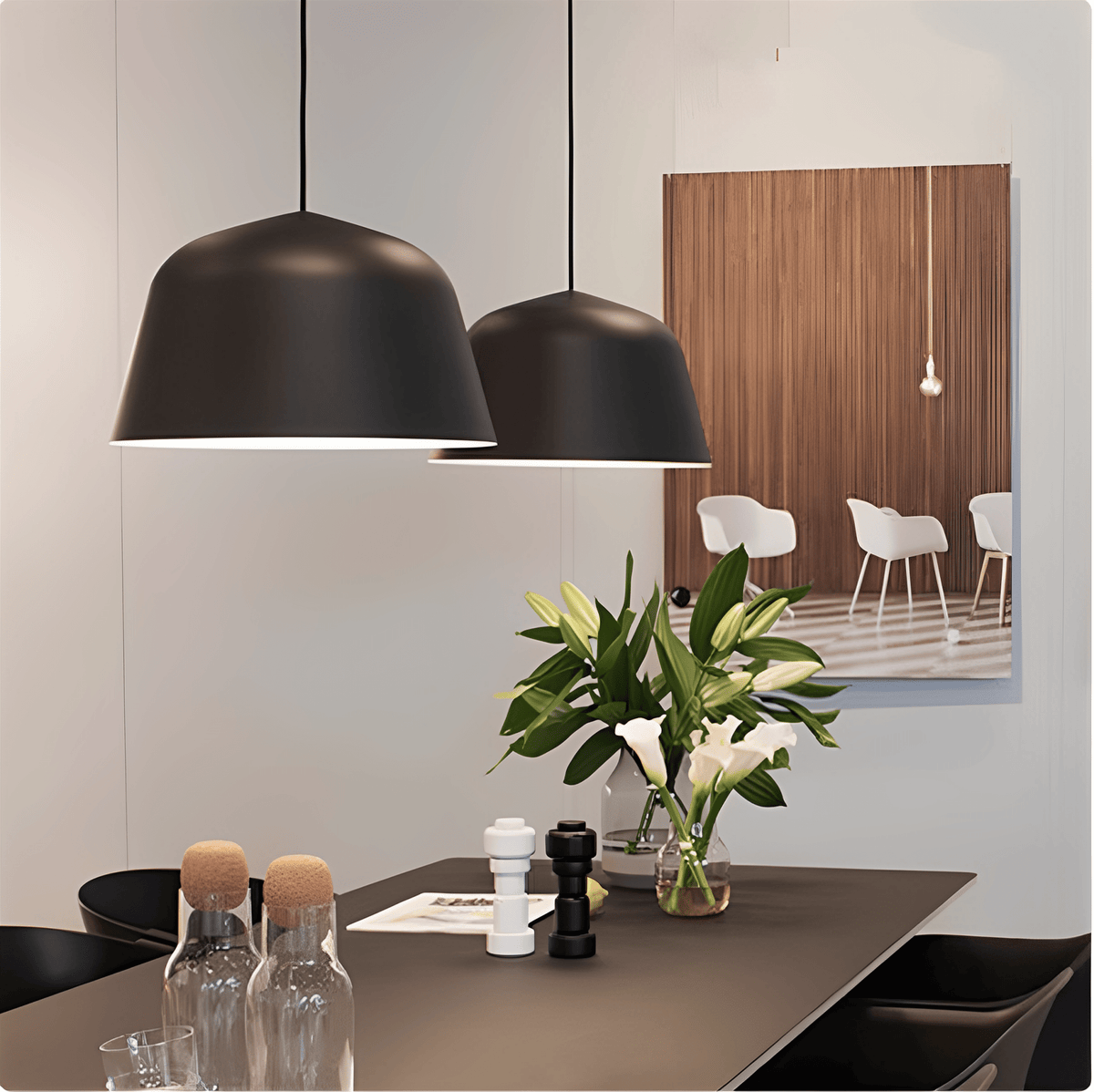Ambit Pendant Light – Modern Minimalist Aluminum Hanging Lamp for Dining & Living Spaces