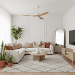 Amelia Ceiling Fan — Sculpted ABS Blades, DC Motor, 42-52 Inch