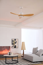 Amelia Ceiling Fan — Sculpted ABS Blades, DC Motor, 42-52 Inch