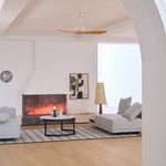 Amelia Ceiling Fan — Sculpted ABS Blades, DC Motor, 42-52 Inch