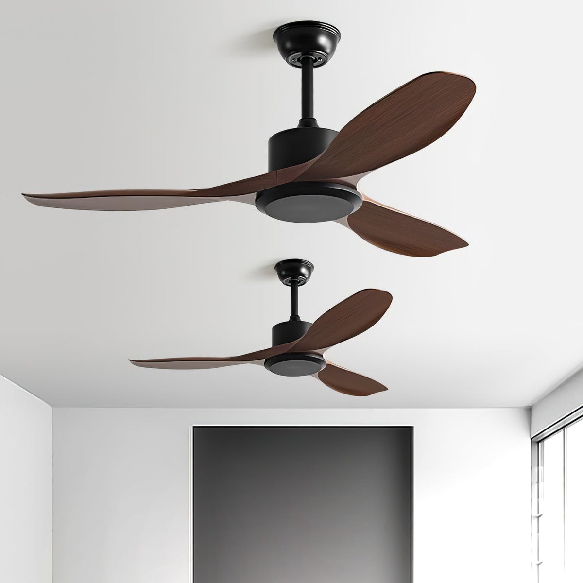 Amelia Ceiling Fan — Sculpted ABS Blades, DC Motor, 42-52 Inch