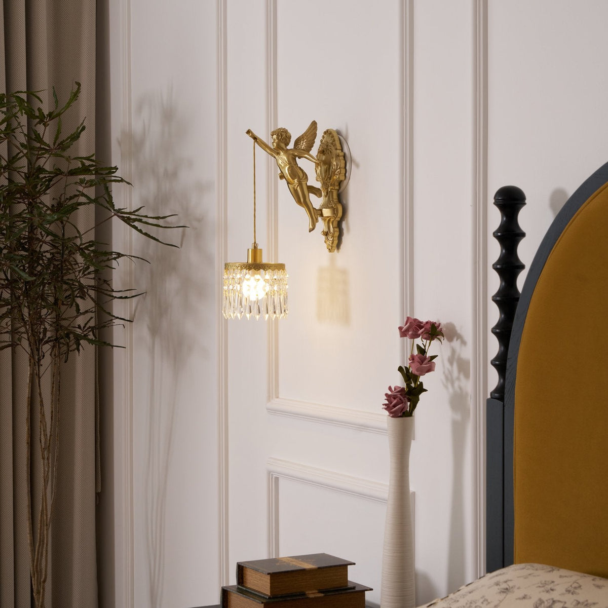 Angel Crystal Wall Light