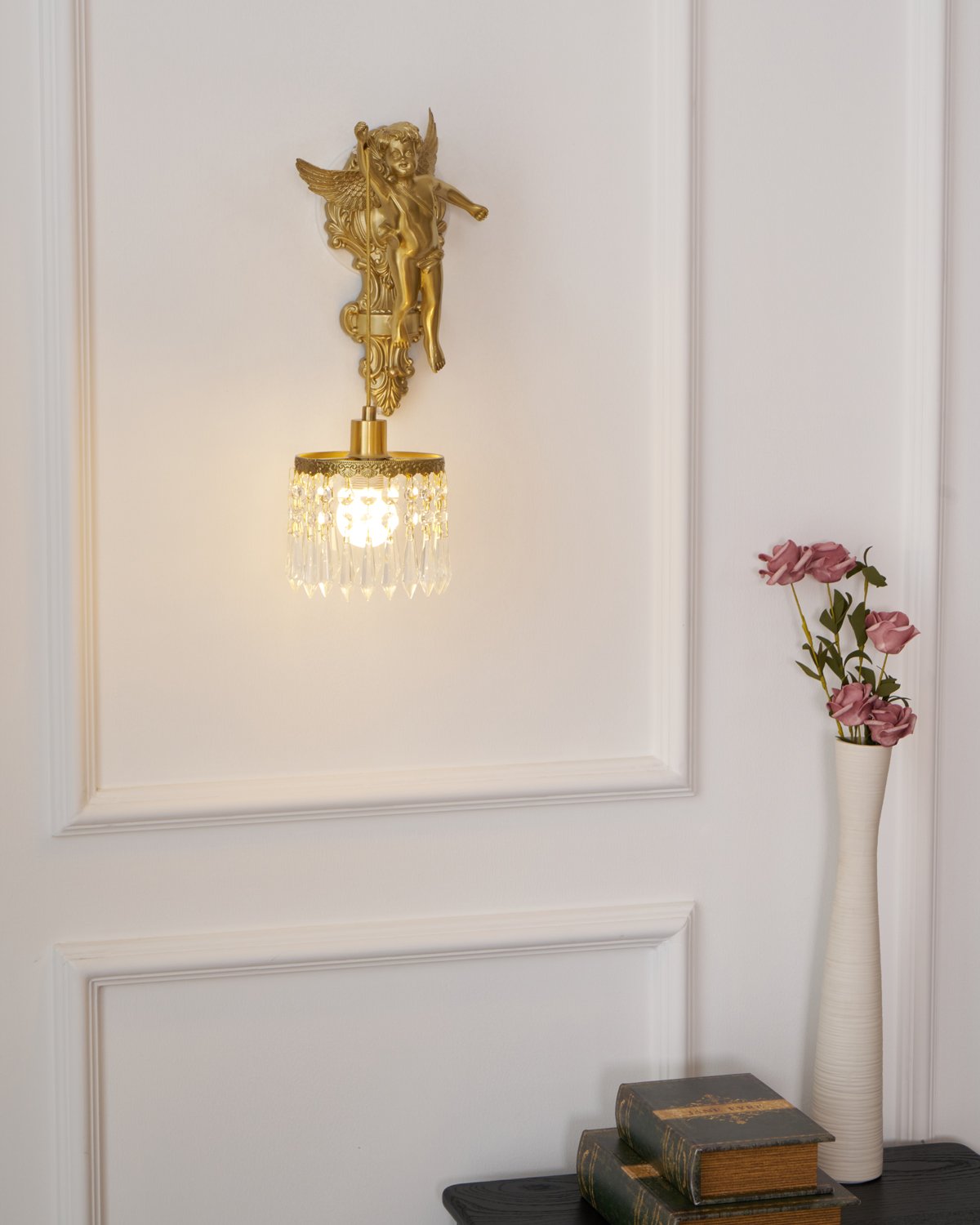 Angel Crystal Wall Light