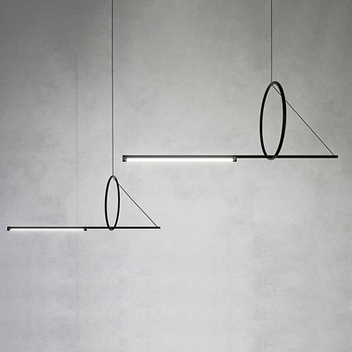 Angled Linear Pendant Light