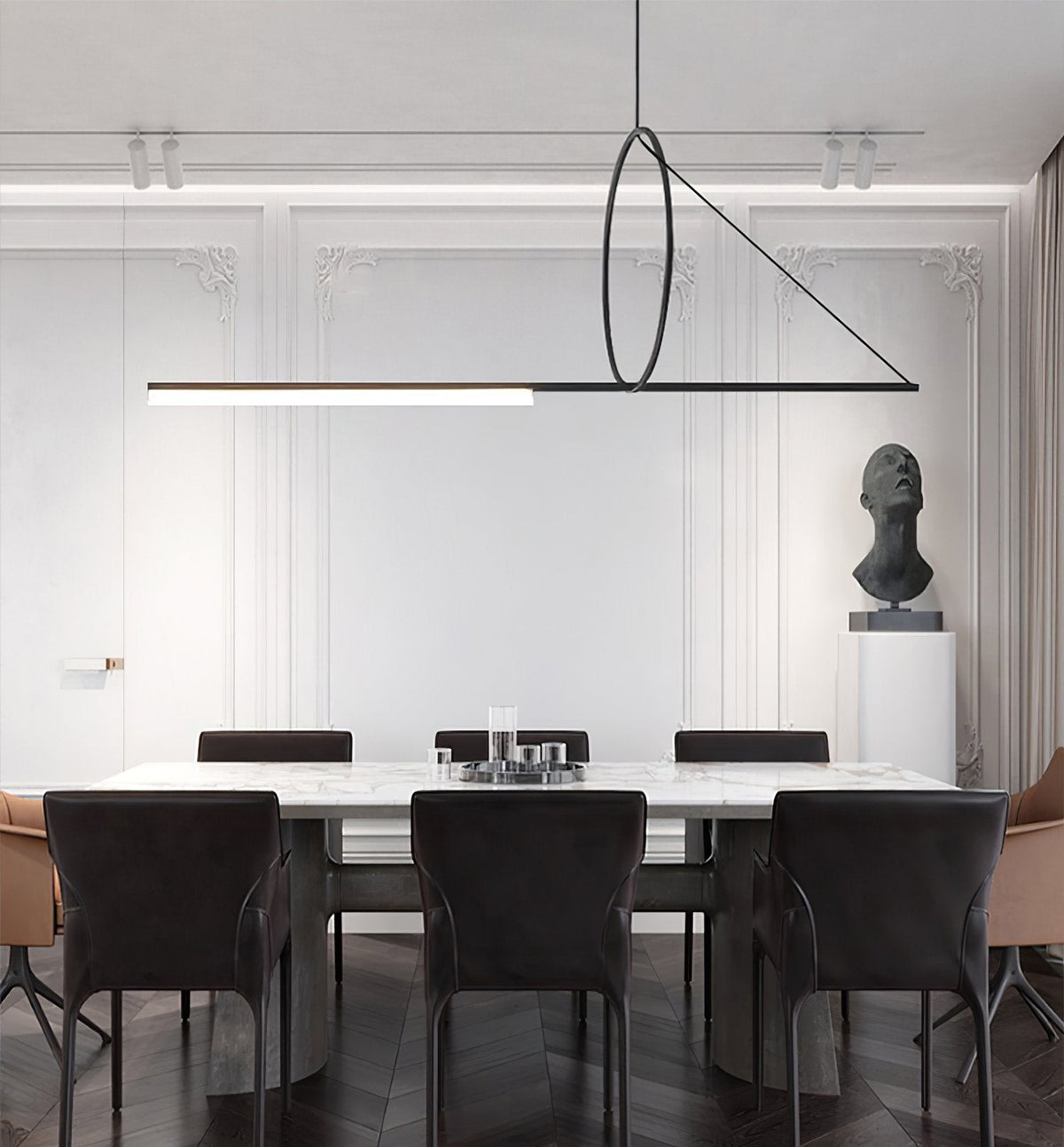 Angled Linear Pendant Light