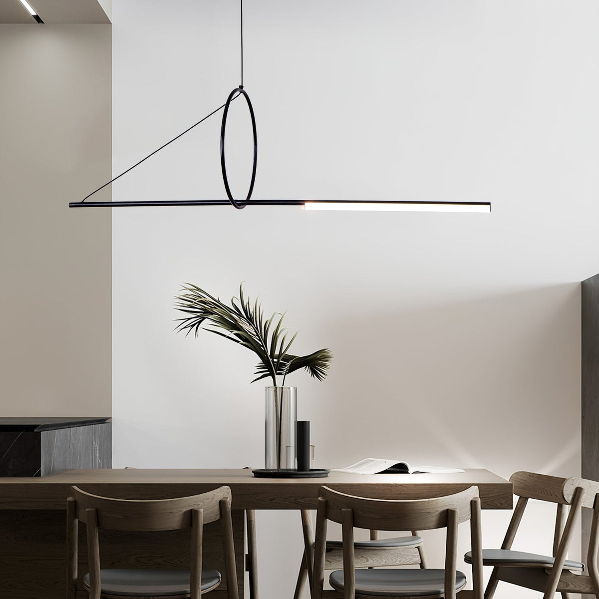Angled Linear Pendant Light