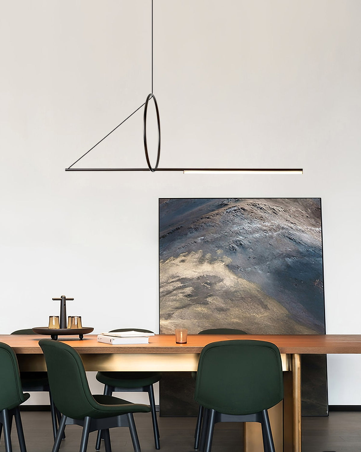 Angled Linear Pendant Light